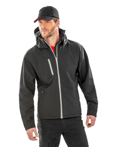 Chaqueta SoftShell "MIXTA" CON capucha - "ANTRUEJOS"